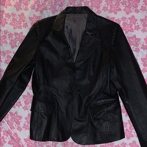 Vintage Leather Blazer